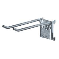 Ophængskrog dobbelt Ø6mm, 100x25mm, pakke á 5 stk. 