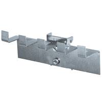 Oph&aelig;ngsskinne til r&oslash;r 127mm, til v&aelig;rkt&oslash;jstavler, 1 stk.