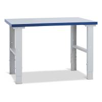 Filebænk med lys grå laminat bordplade 1200x800 mm