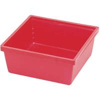 Plastkasse 150x150mm til v&aelig;rkstedsskuffe med h&oslash;jde 75mm, r&oslash;d