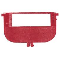 Plastskilleplade til plasttrau, bredde 46mm, r&oslash;d