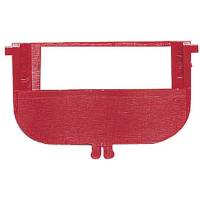 Plastskilleplade til plasttrau, bredde 46mm, r&oslash;d