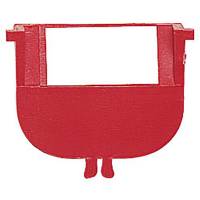 Plastskilleplade til plasttrau, bredde 34mm, r&oslash;d