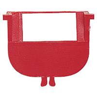 Plastskilleplade til plasttrau, bredde 34mm, r&oslash;d