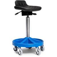 All-round Comfort mont&oslash;rstol h&oslash;j med let rullende hjul og bl&aring;t understel