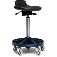 All-round Comfort mont&oslash;rstol h&oslash;j med let rullende hjul og sort understel