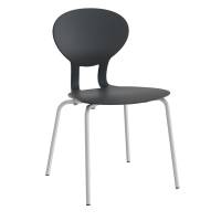 Rocka 3071L elevstol med sort s&aelig;de og alugr&aring;t stel 