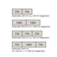 Hyldeplan til Boltless universalreol med stålhylder 2500x800mm