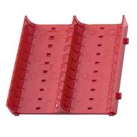 Plast skuffeindretning 2 baner til værkstedsskuffer 27x150x150mm 