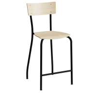 Strong 112 elevstol i birk laminat og sort stel