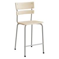 Classic 156 elevstol i massiv birk og fodst&oslash;tte med alugr&aring;t stel 