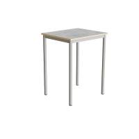 Office skrivebord 70x60cmm h&oslash;jde 90cm lys gr&aring; linoleum, alugr&aring;t stel