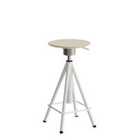 Atlas taburet med vippefunktion og gasregulering, hvide ben