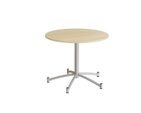 Zam rundt kantinebord Ø90cm birk laminat på alugråt stel