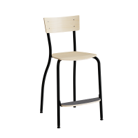 Strong 250 elevstol i birk laminat og sort stel