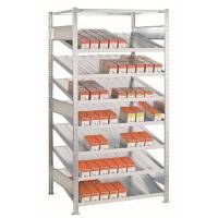 Boltless f&oslash;lgesektion lagerreol med FIFO hylder 2000x1000x500mm