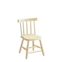 Børnestol med en siddehøjde på 330mm i klarlakeret massiv birk