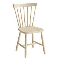 Enkel 3173 tr&aelig;stol 440mm i klarlakeret massiv birk