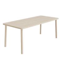 Add Wood bord 180x80cm højde 72cm med hvidpigmenteret eg