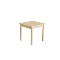 Elevbord 60x60cm i birk laminat med massive birk ben, h&oslash;jde 60cm