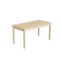 Elevbord 120x60cm i birk laminat med massive birk ben, h&oslash;jde 60cm