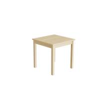 Elevbord 60x60cm i lyddæmpende birk laminat med massive birk ben, højde 60cm