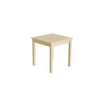 Elevbord 60x60cm i lydd&aelig;mpende birk laminat med massive birk ben, h&oslash;jde 60cm