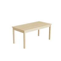 Elevbord 120x60cm i lydd&aelig;mpende birk laminat med massive birk ben, h&oslash;jde 55cm