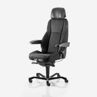 KAB K4 Premium 24-timers kontorstol sort tekstil