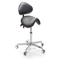 Sadelstol H&ouml;gan&auml;s Polo M Illusion Rygl&aelig;n 49&ndash;68 cm Sort