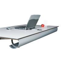 Kabelholder Halfpipe til bord, 1150mm, alugr&aring;