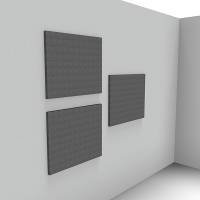 Lydabsorbent Sound Off EcoSUND til v&aelig;g 80x80cm, gr&aring;