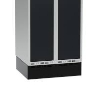 Sokkel til garderobeskab 600x550x150mm sort
