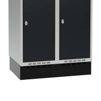 Sokkel til garderobeskab 800x550x150mm sort