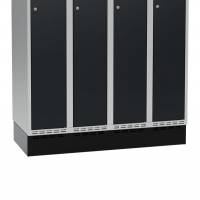 Sokkel til garderobeskab 1200x550x150mm sort