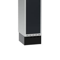 Sokkel til garderobeskab 300x400x150mm, sort