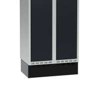 Sokkel til garderobeskab 600x400x150mm, sort