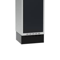 Sokkel til garderobeskab 400x400x150mm, sort