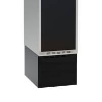 Høj sokkel til garderobeskab 40x55x32cm sort 