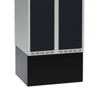 H&oslash;j sokkel til garderobeskab 60x55x32cm sort 