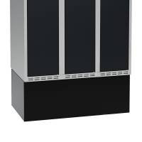 Høj sokkel til garderobeskab 90x55x32cm sort 