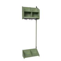 BST garderobe p&aring;bygningssektion model A  2 pladser 600mm gr&oslash;n