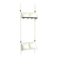 BST garderobe startsektion model E med 2 pladser 600mm hvid