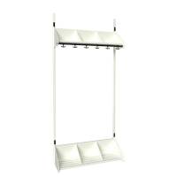 BST garderobe startsektion model E med 3 pladser 900mm hvid
