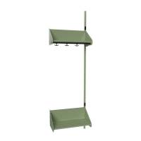 BST garderobe påbygningssektion model F med 2 pladser 600mm grøn