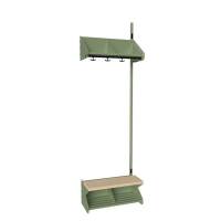 BST garderobe påbygningssektion model G med 2 pladser 600mm grøn