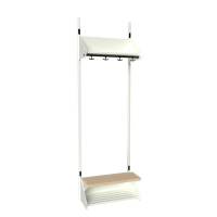 BST garderobe startsektion model H med 2 pladser 600mm hvid