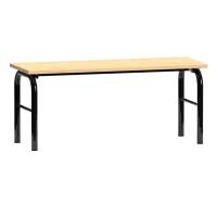 Fritst&aring;ende garderobeb&aelig;nk i lakeret fyrretr&aelig;, bredde 100cm