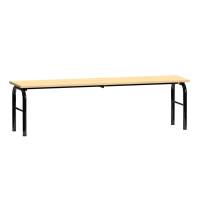 Fritst&aring;ende garderobeb&aelig;nk i lakeret fyrretr&aelig;, bredde 150cm