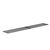 Skohylde til fritst&aring;ende b&aelig;nk, bredde 200cm, sortlakeret st&aring;l